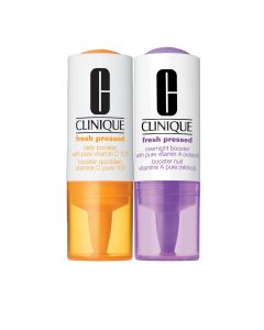 Clinique Fresh Pressed Kit 2 boosters Vitamine C 10% Jour et Vitamine A (rétinol) nuit 8,5 + 6ml