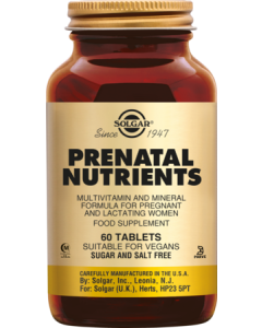 Solgar Prénatal Nutrients Comprimés x60