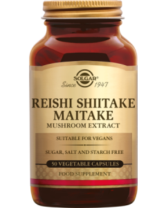 Solgar Reishi Shiitake Maitake Gélules Végétales x50