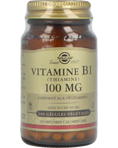 Solgar Vitamine B1 100mg Gélule Végétale x100