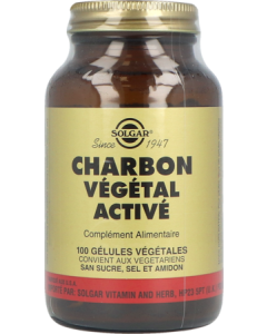 Solgar Charbon Végétal Active Gélules Végétales x100