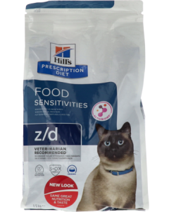 Hill's Prescription Diet Croquettes Chat z/d Food Sensitivities Poulet 1,5kg