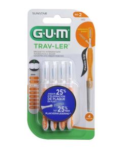 Gum Brossettes Interdentaires Trav-Ler 0,9 mm x4