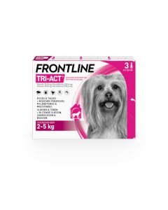 Frontline Tri-Act Spot On Chien XS 2-5kg 3 pipettes