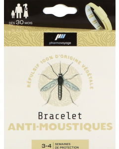 Pharmavoyage Bracelet Anti-Moustique Ivoire