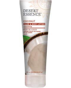 Desert Essence Lotion Mains & Corps Noix de Coco 237ml