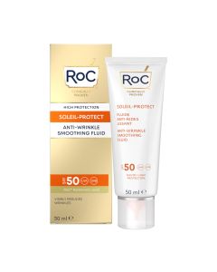 Roc Soleil-Protect Visage Fluide Anti-Rides Lissant SPF50+ 50 ml 
