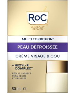 Roc Peau Défroissée Crème Visage Et Cou 50ml