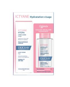 Ducray Ictyane Hydra Crème Légère Hydratante 40ml + Ictyane Eau Micellaire 100ml