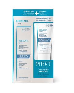 Ducray Keracnyl Sérum Anti-Imperfections et Anti-Âge 30ml Offre Spéciale Kéracnyl Masque 40ml Offert