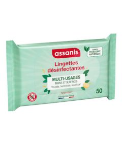 Assanis lingettes désinfectantes x 50