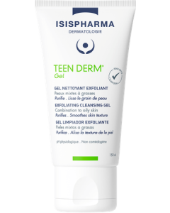 Isispharma Teen Derm Gel Nettoyant Exfoliant 150ml