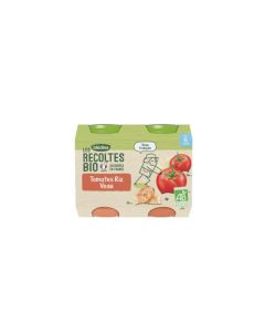 Blédina Les Récoltes Bio Tomates Riz Veau dès 6 mois 2x200g