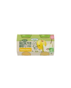Blédina Les Récoltes Bio Pommes Poires dès 4/6 mois 2x130g