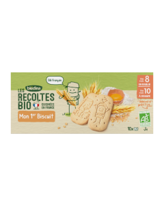 Blédina Les Récoltes Bio Mon 1er Biscuit dès 10 mois 10x15g