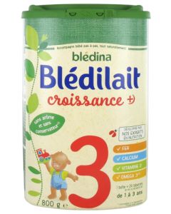 Blédina Blédilait Croissance+ de 1 à 3 ans 800g