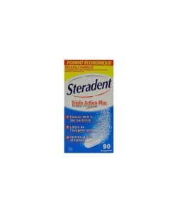 Steradent Triple Action Plus 90 Comprimés