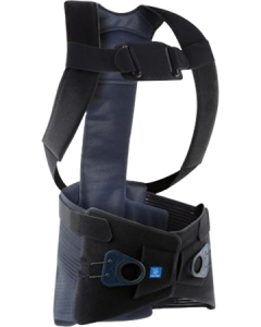 Thuasne Lombastab Dorso Ceinture 35cm Noire Bleute T4