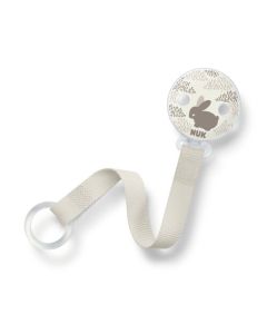 Nuk 1 Attache-sucette Ruban Lapin Beige