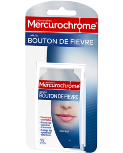 Mercurochrome Patch Silicone Bouton de Fièvre x15