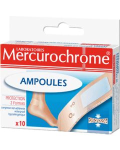 Mercurochrome 10 Pansements Ampoules