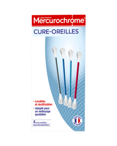 Mercurochrome Cure Oreilles Lavable et Réutilisable