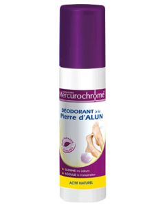 Mercurochrome Déodorant Pieds Pierre d'Alun 100ml