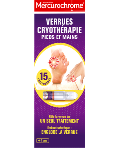 Mercurochrome Verrues Cryothérapie Pieds et Mains 38ml