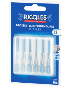 Ricqles Brossettes Interdentaires Flexibles Taille S x30