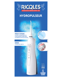 Ricqles Hydropulseur 1 Unité + 2 Embouts Interchangeables