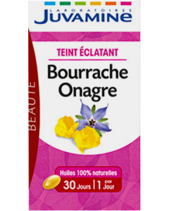 Juvamine Bourrache Onagre Teint Eclatan Capsule 40