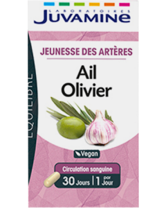 Juvamine Ail Olivier Jeunesse des Artères Gelule 30