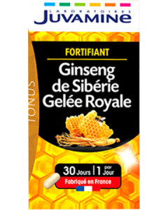 Juvamine Ginseng Sibérie Gelée Royale Gelule 30