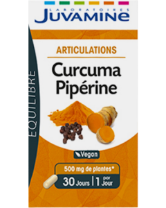 Juvamine Curcuma Piperine Articulations Gelule 30