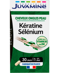 Juvamine Kératine Sélénium Beauté Gélules x30