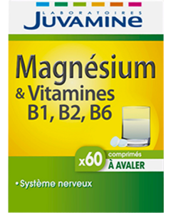 Juvamine Magnesium Vitamine B6 B2 B1 Comprime 60
