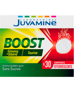 Juvamine Boost Ginseng Taurine Comprimés Effevescents 30