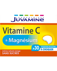 Juvamine Vitamine C + Magnesium Comprime A Croquer 30