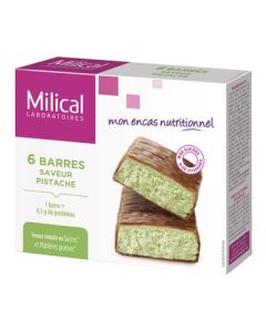 Milical Barre Hyperproteinée Chocolat Pistache x6