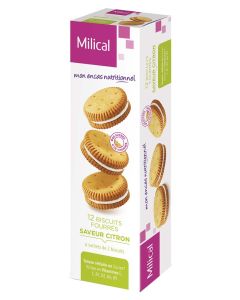 Milical Nutrition Saveur Citron 12 Biscuits