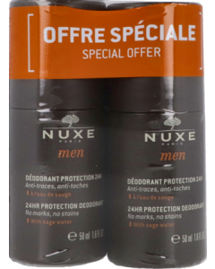 Nuxe Men Deo Protection 24h Duo Roll-on 2x50ml