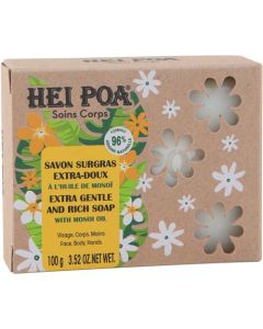Hei Poa Savon Surgras Extra-Doux Monoï 100g
