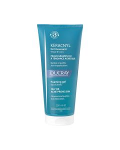 Ducray Keracnyl gel Moussant Nettoyant Purifiant Visage 200 ml