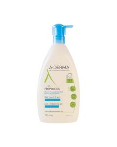 A-Derma Primalba Gel Lavant Douceur Bébé 2 en1 Corps et Cheveux 500ml