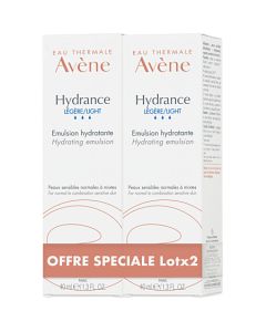 Avène Hydrance Emulsion Légère Hydratante 40ml x2