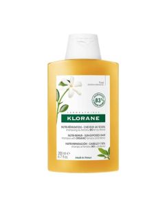 Klorane Solaire Shampoing Nutritif Après-Soleil Cheveux Exposés au Soleil au Monoï & Tamanu Bio 200 ml
