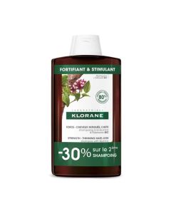 Klorane Quinine Shampoing fortifiant à la Quinine & Edelweiss BIO 2X400ml