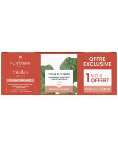 René Furterer Vitalfan Vitalité Cheveux et Ongles Complément Alimentaire Offre Spéciale Trio 3x30 Capsules