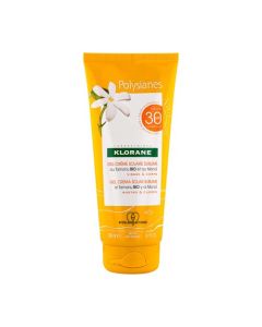 Klorane Solaire Gel-Crème Solaire Sublime Haute Protection Spf30 au Tamanu Bio et Monoï Visage et Corps 200 ml