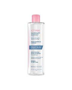 Ducray Ictyane Eau Micellaire Hydratante Nettoyante Peau Sèche Visage 400 ml
